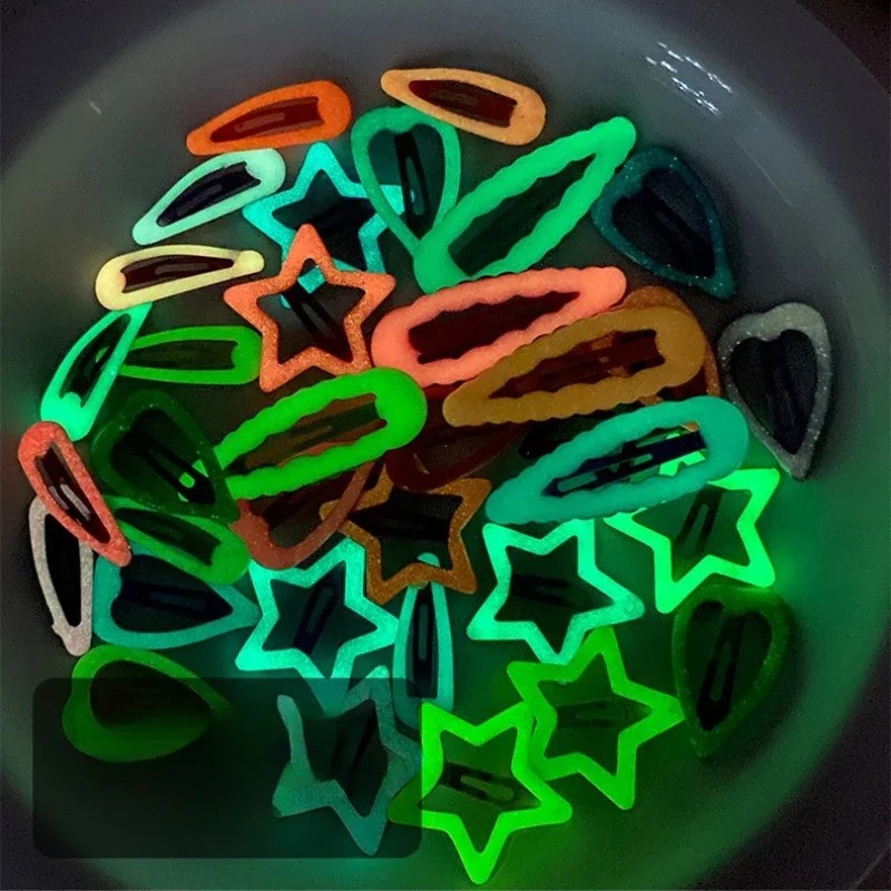 Glow In Dark Stars - 10 шт. разноцветных светящихся в темноте