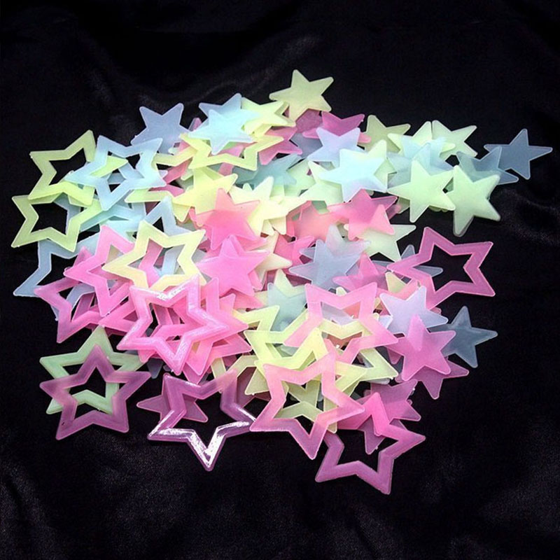 Glow In Dark Stars - 1 упаковка, светящаяся звезда, наклейка на