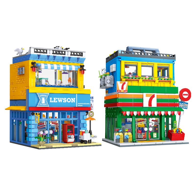 Kids Toys Store - Набор строительных блоков MOC «Уличная сцена: