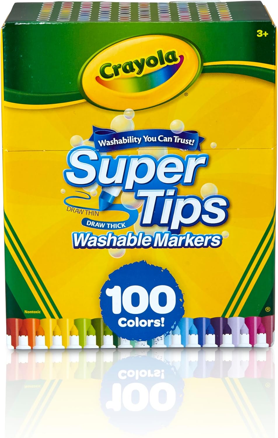 Crayola Art Supply - Набор маркеров Crayola Super Tips, 100