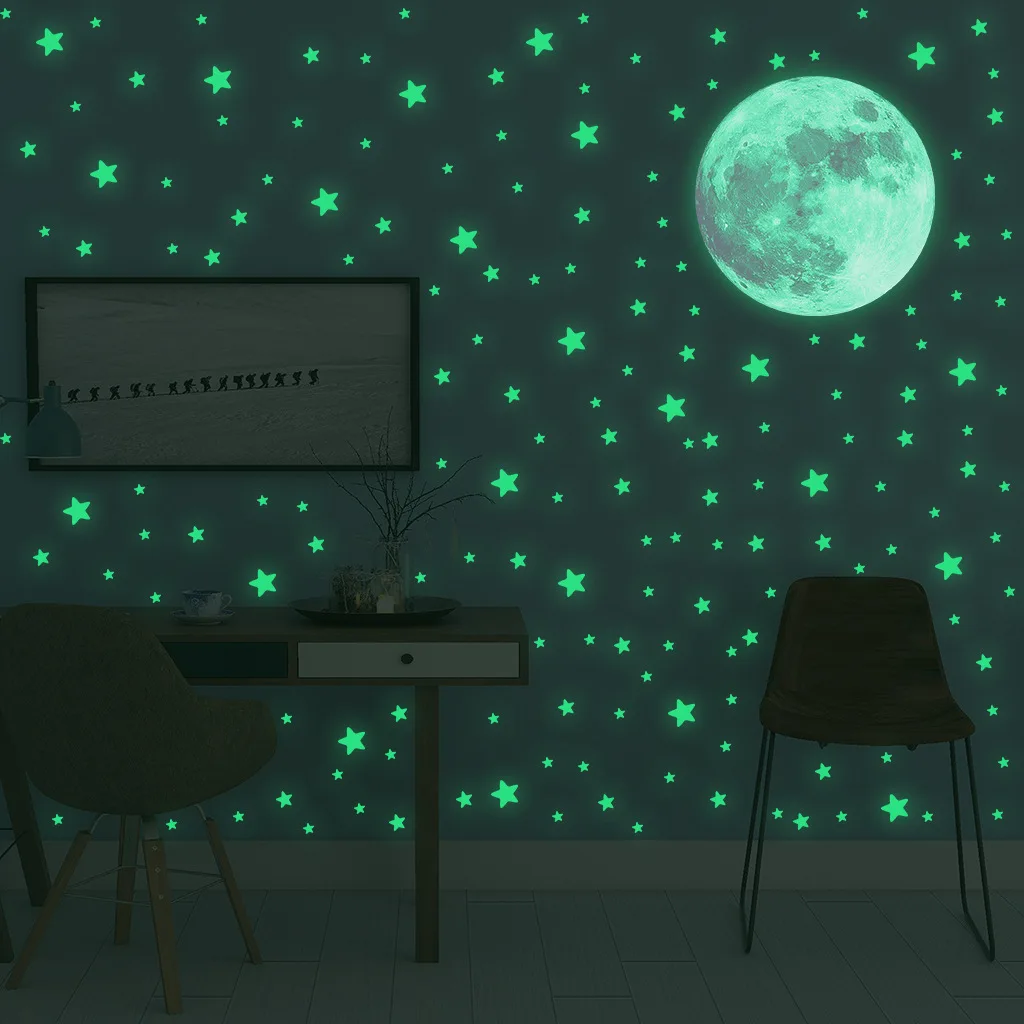 Glow In Dark Stars - Светящиеся в темноте наклейки на стену