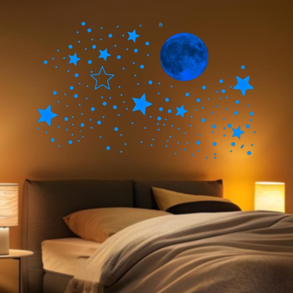 Glow In Dark Stars - 5x светящиеся в темноте наклейки на