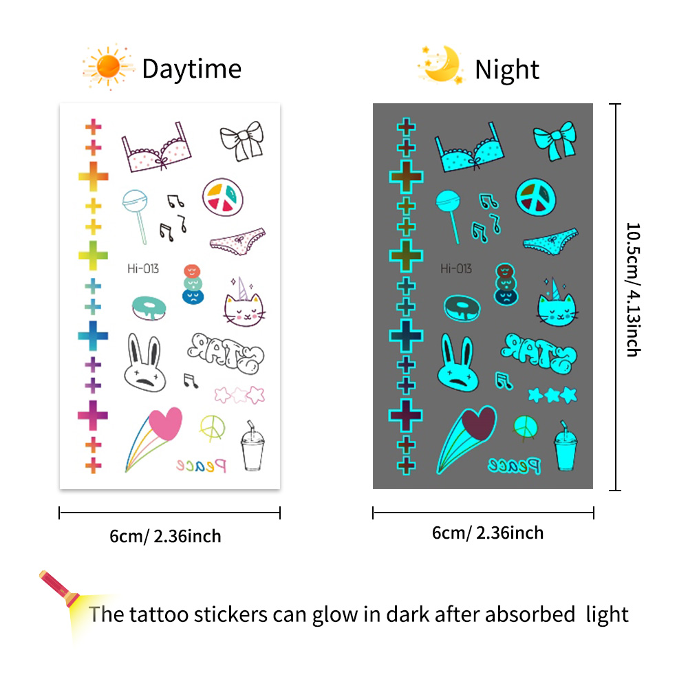 Светящиеся в темноте тату-накл – обзор и цена Glow In Dark Stars