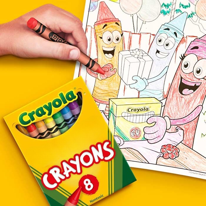 Набор из 8/24 цветных мелков,  – обзор и цена Crayola Art Supply