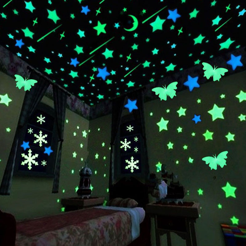 1 упаковка, светящаяся звезда, – обзор и цена Glow In Dark Stars