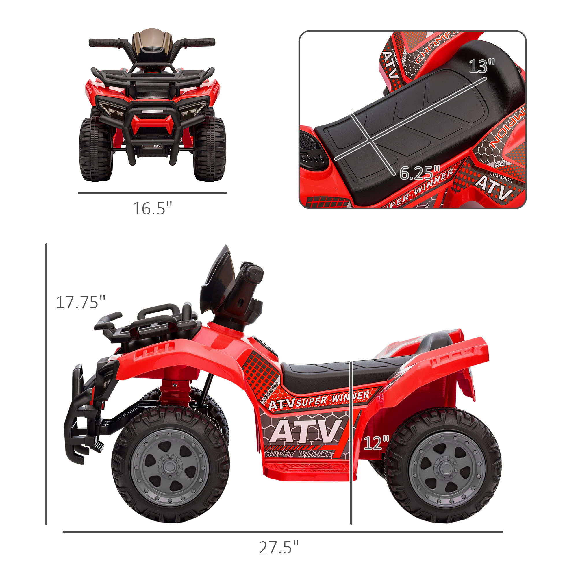 Детский квадроцикл на аккумуля – обзор и цена Kids Toys Quad