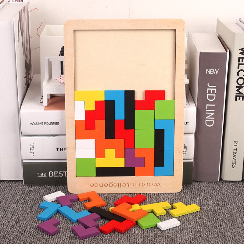 Деревянные блоки-головоломки,  – обзор и цена Kids Toys Store