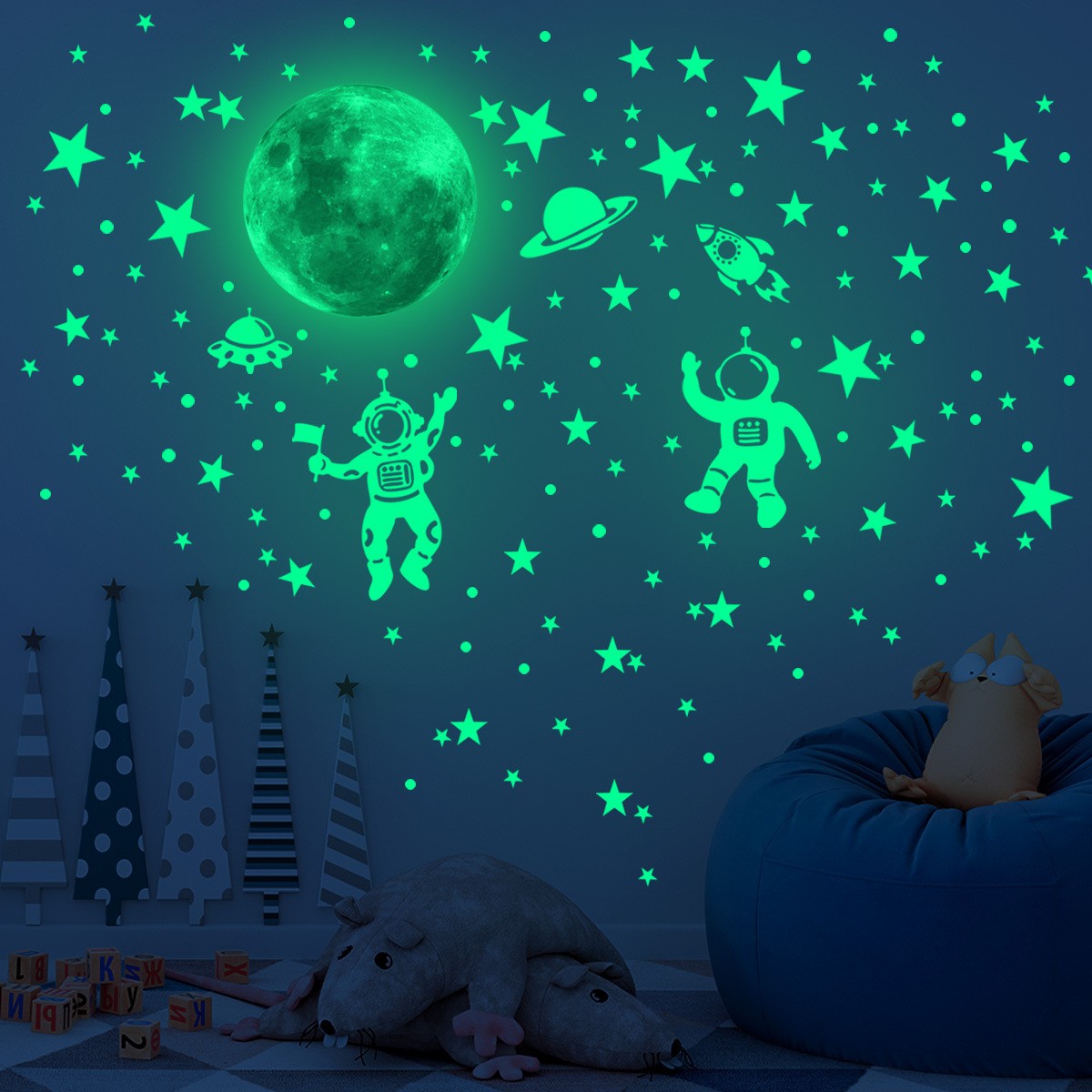 Светящиеся Лунные звезды, наст – обзор и цена Glow In Dark Stars