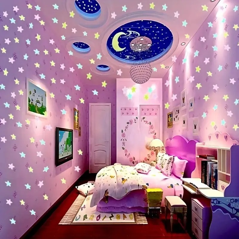 100 шт. разноцветных светящихс – обзор и цена Glow In Dark Stars